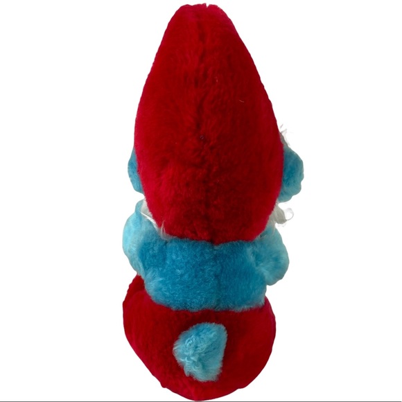 Vintage Papa Smurf Beanie Plush 6” Peyto Wallace Bernie & Co 1981 1980s Stuffed - Picture 4 of 9